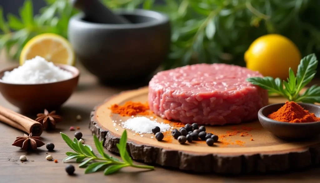 Close-up of grilled burger patties seasoned with the best burger seasoning for a smoky and flavorful finish.