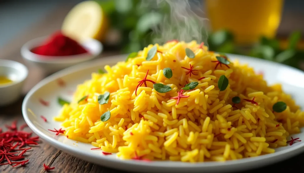 Saffron rice is a delicious and aromatic dish that brings a touch of luxury to your dinner table. You can create this fragrant rice at home in just 20 minutes, using simple ingredients and easy cooking techniques. This Greek-style saffron rice recipe combines the rich flavor of saffron with long grain rice, creating a golden-hued side dish that pairs perfectly with Mediterranean dishes.