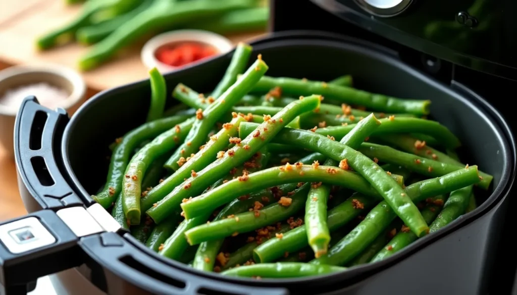 Air fryer green beans are a game-changer for those seeking a quick, healthy side dish. This cooking method transforms fresh green beans into crispy, flavorful delights while preserving their nutritional value, including vitamin C. With just a drizzle of olive oil and a sprinkle of salt, anyone can create a tasty vegetable dish that rivals traditional fried green beans without the excess oil.