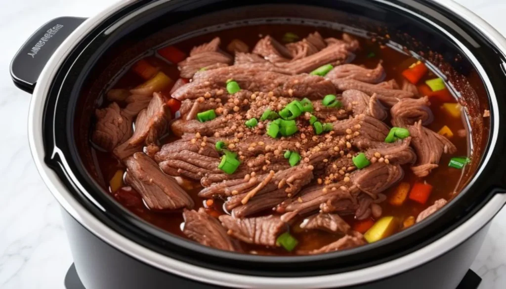 Shredded Beef Slow Cooked to Perfection