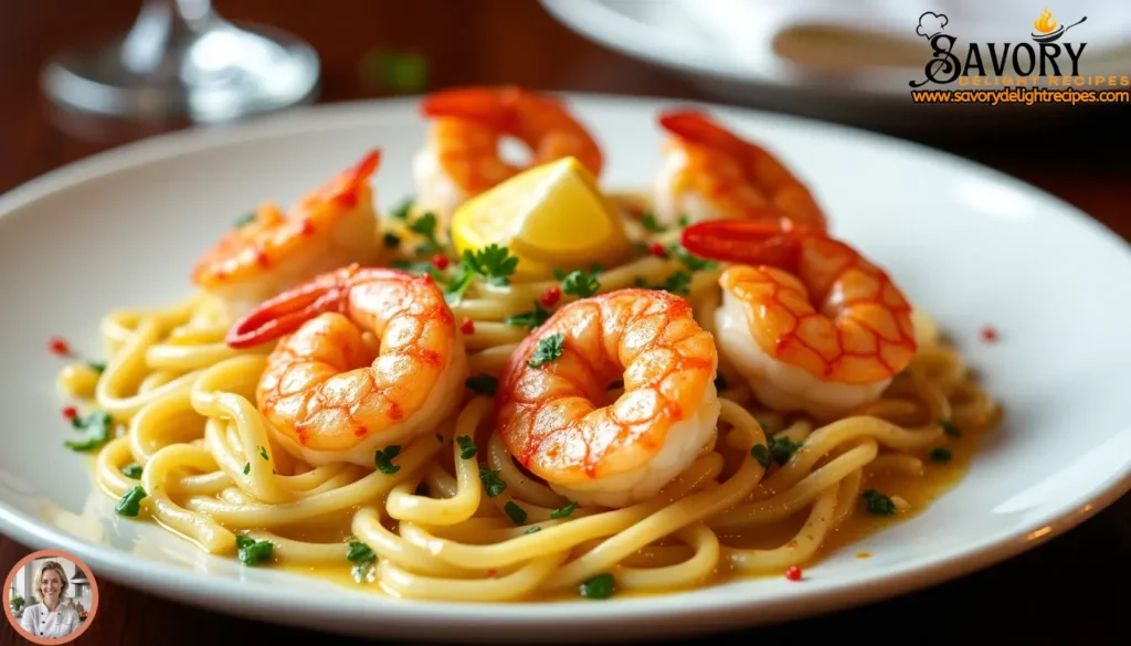 Delicious Red Lobster shrimp scampi recipe with succulent shrimp, garlic, and a flavorful butter sauce served over pasta.