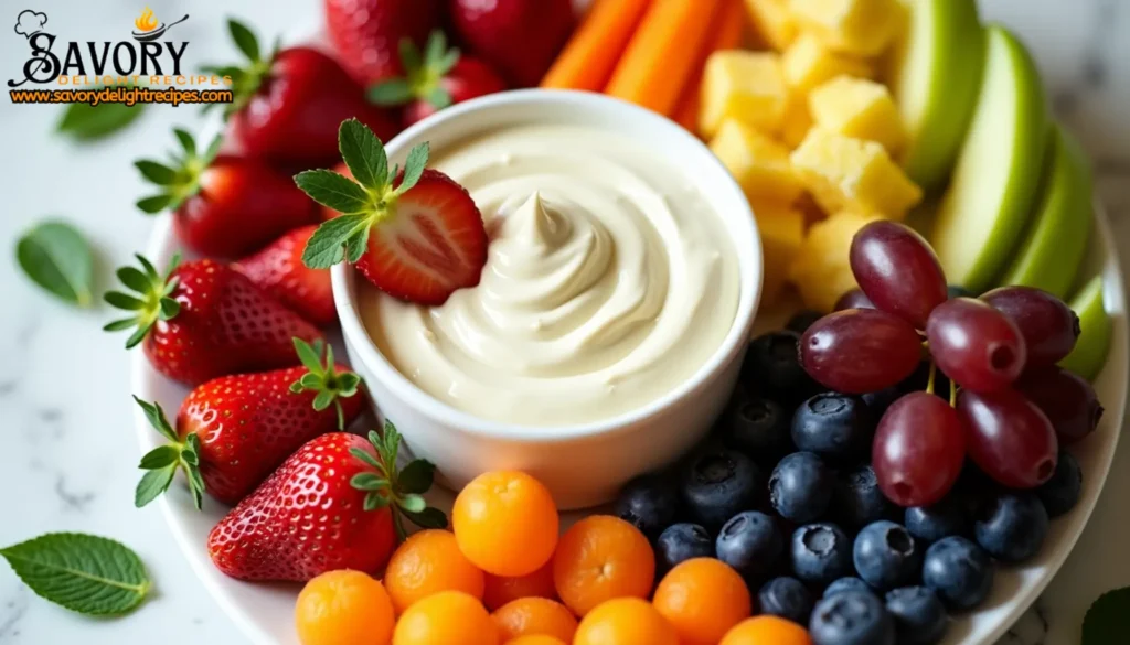 Look no further for your perfect sweet treat. This fruit dip recipe will change your regular fruit platters into crowd favorites at parties or delicious afternoon snacks. You'll need just a few ingredients and 5 minutes to create this simple dip.