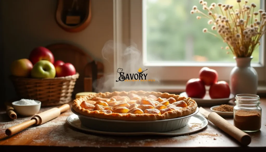 Want a tasty apple pie without the hassle of making a traditional crust? The Swedish apple pie is your answer. It creates its own crispy top layer from butter, sugar, and eggs. This well-loved Scandinavian treat brings you all the cozy flavors of a classic apple pie but needs just minutes to prepare.