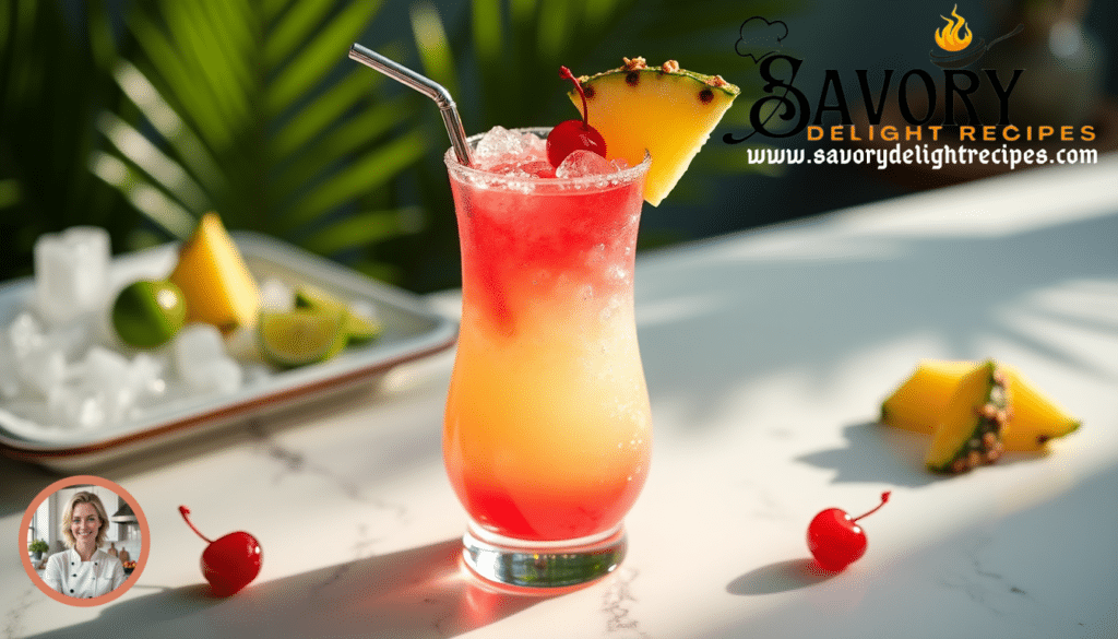 Malibu Bay Breeze Drink with a refreshing tropical twist, served in a chilled glass